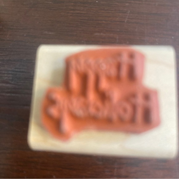 Stampin Up Rubber Stamps 4 mini stamps, Santa , snowman, Happy Holidays - Picture 8 of 10